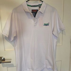 Superdry White Polo XL